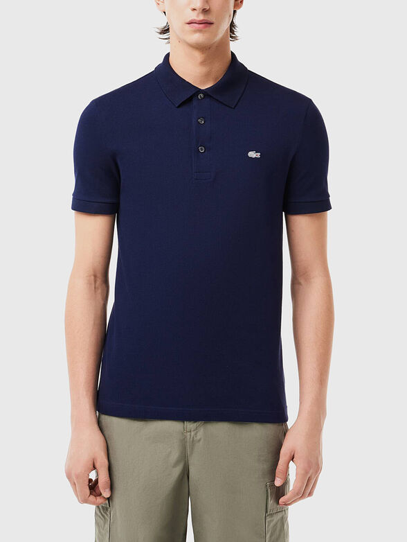 Slim-fit polo shirt in black - 1