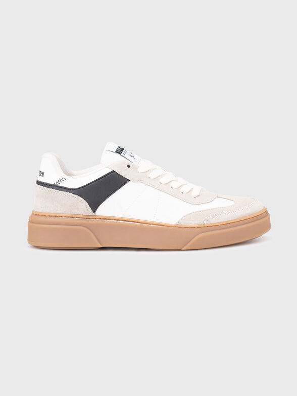 Sports shoes with suede details - 1