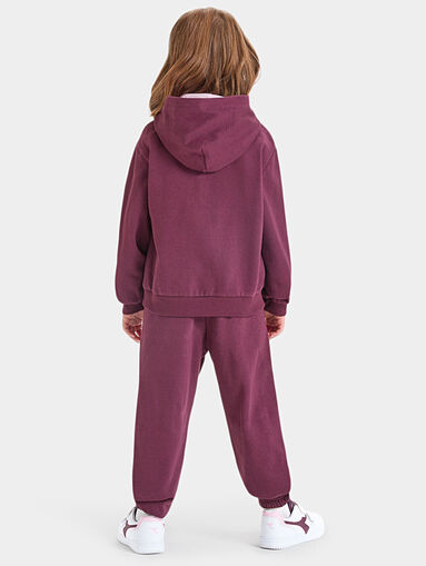 Sports set with fuxia sweatshirt - 4