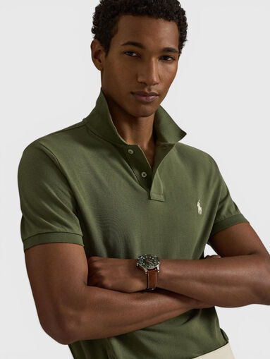 Cotton polo shirt with logo - 5
