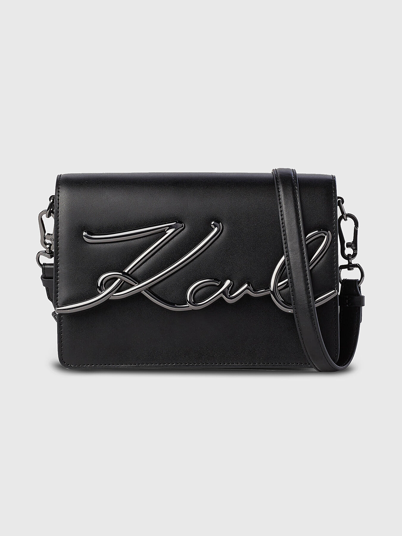 Karl lagerfeld signature bag black on sale