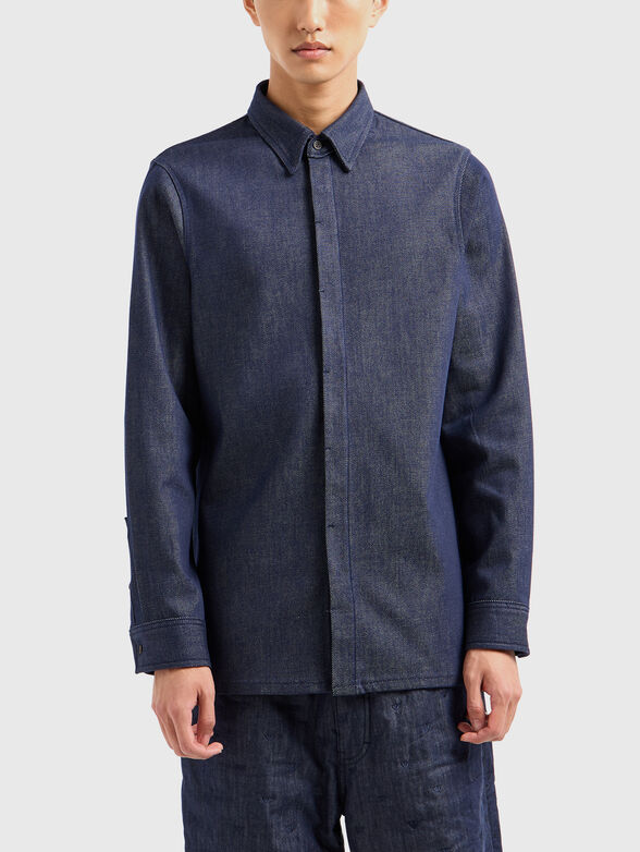 Cotton denim shirt - 1