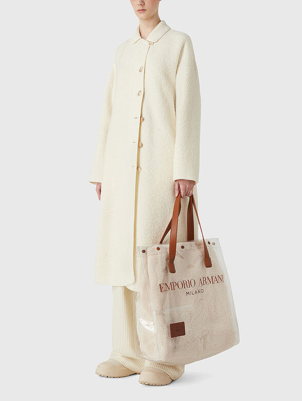 Wide leg trousers in wool blend - 4