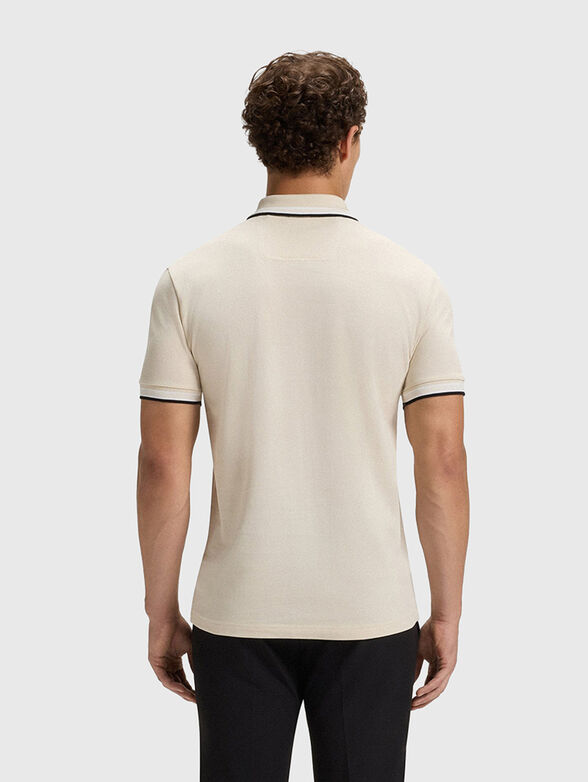 PADDY short sleeved polo shirt in ecru - 3