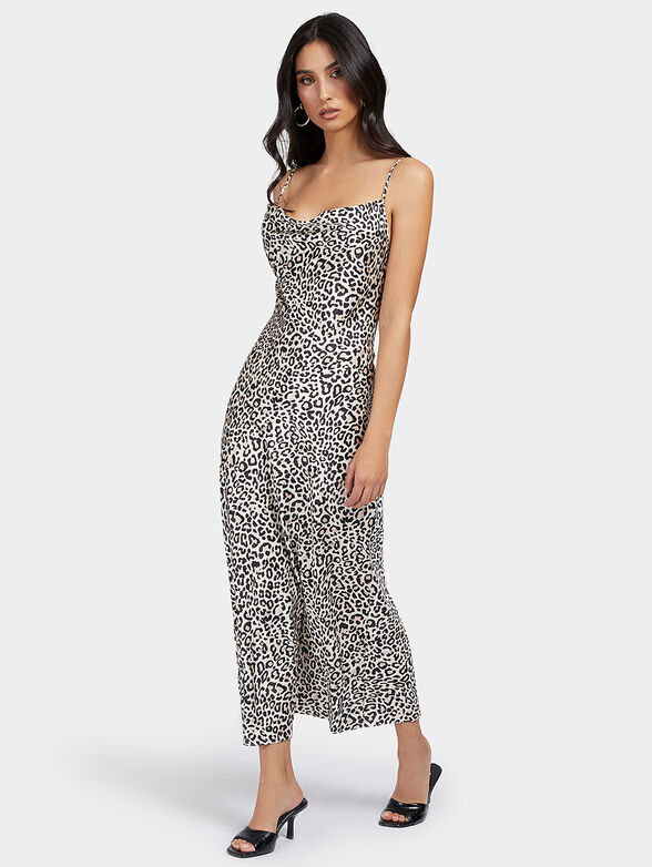 AKILINA Dress with animal print - 1
