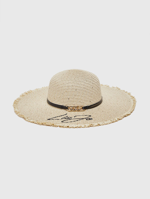 Knitted hat with embroidered logo - 1