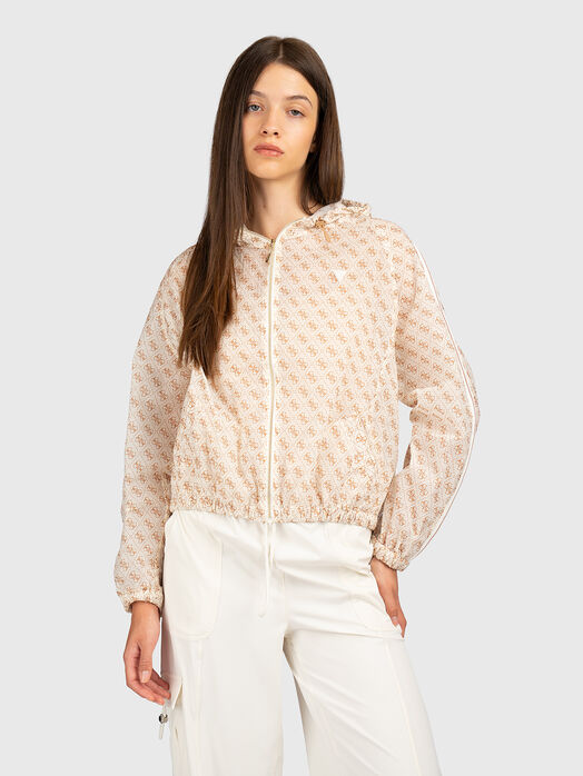 Transitional jacket with a hood and 4G monogram
