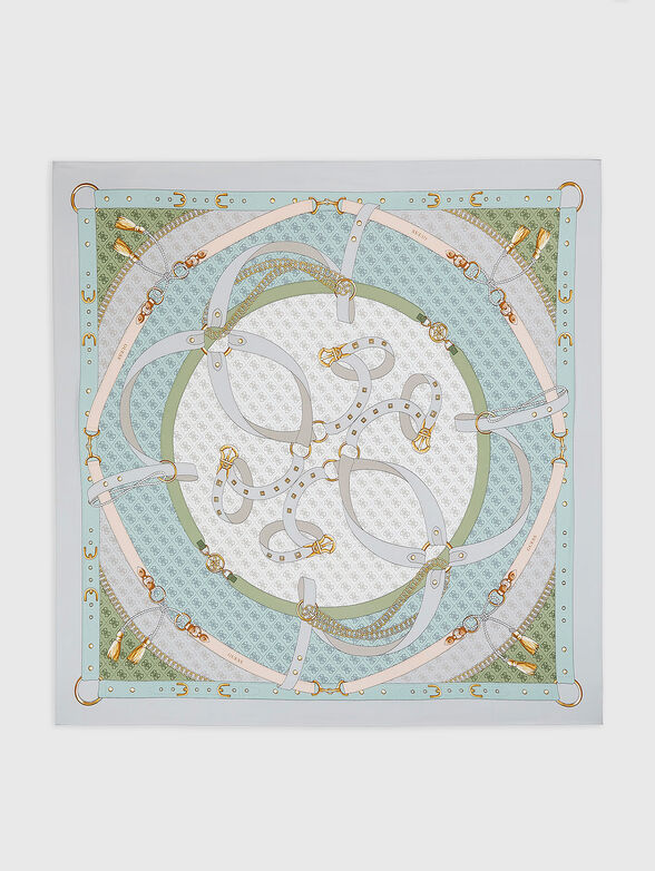 Square scarf with print - 1