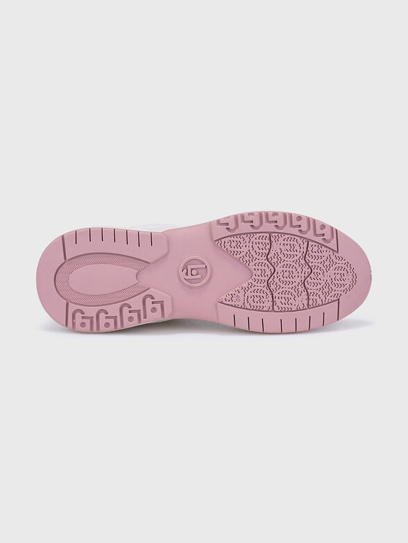 High sports shoes in ecru color - 5