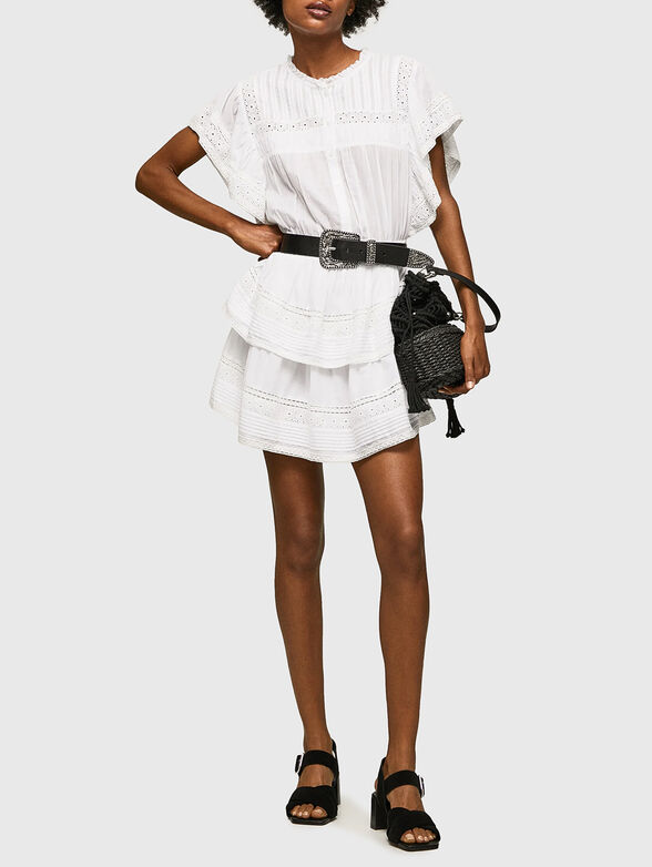 PRANA skirt with ruffled and embroidery - 4