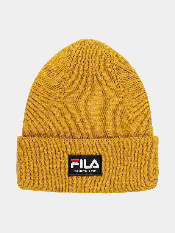 Unisex hat in black with logo patch - 1