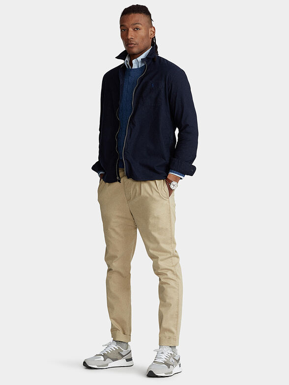 Cotton blue jacket - 4