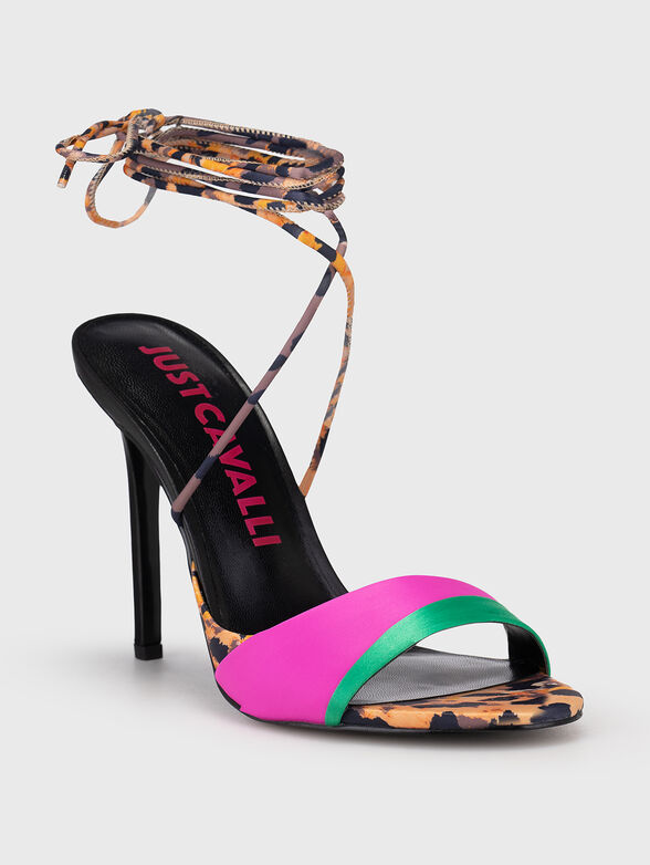 FONDO TAHLIA heeled sandals with contrast design - 2
