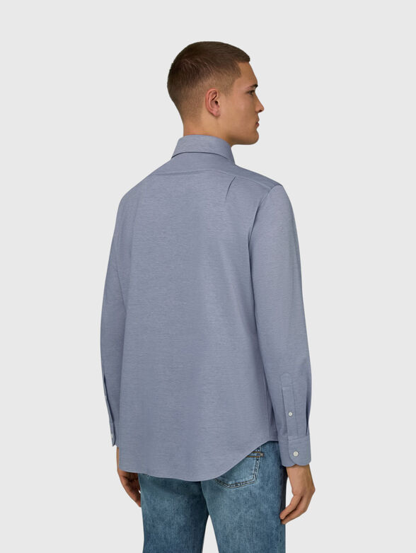 Long sleeved cotton blend shirt - 3