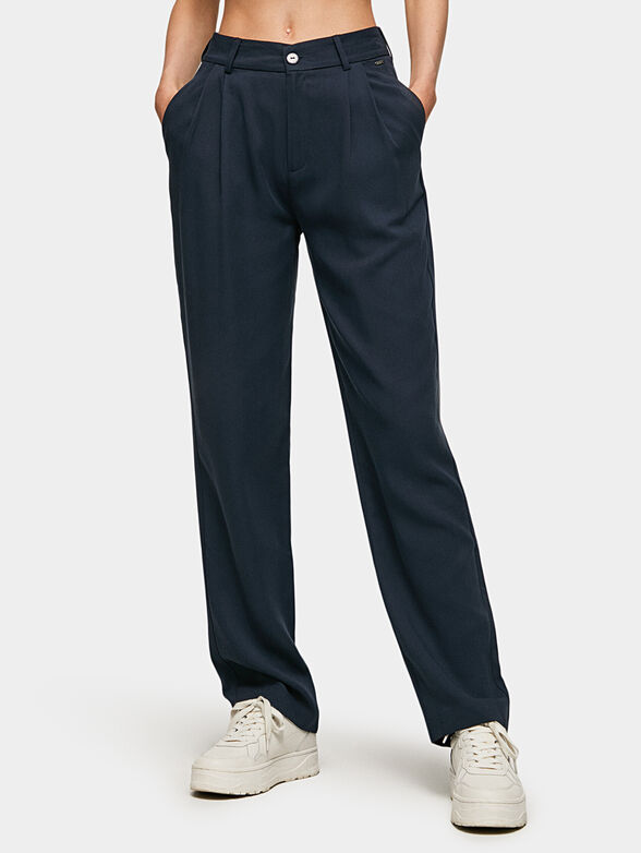 FATIMA pants in dark blue color - 1