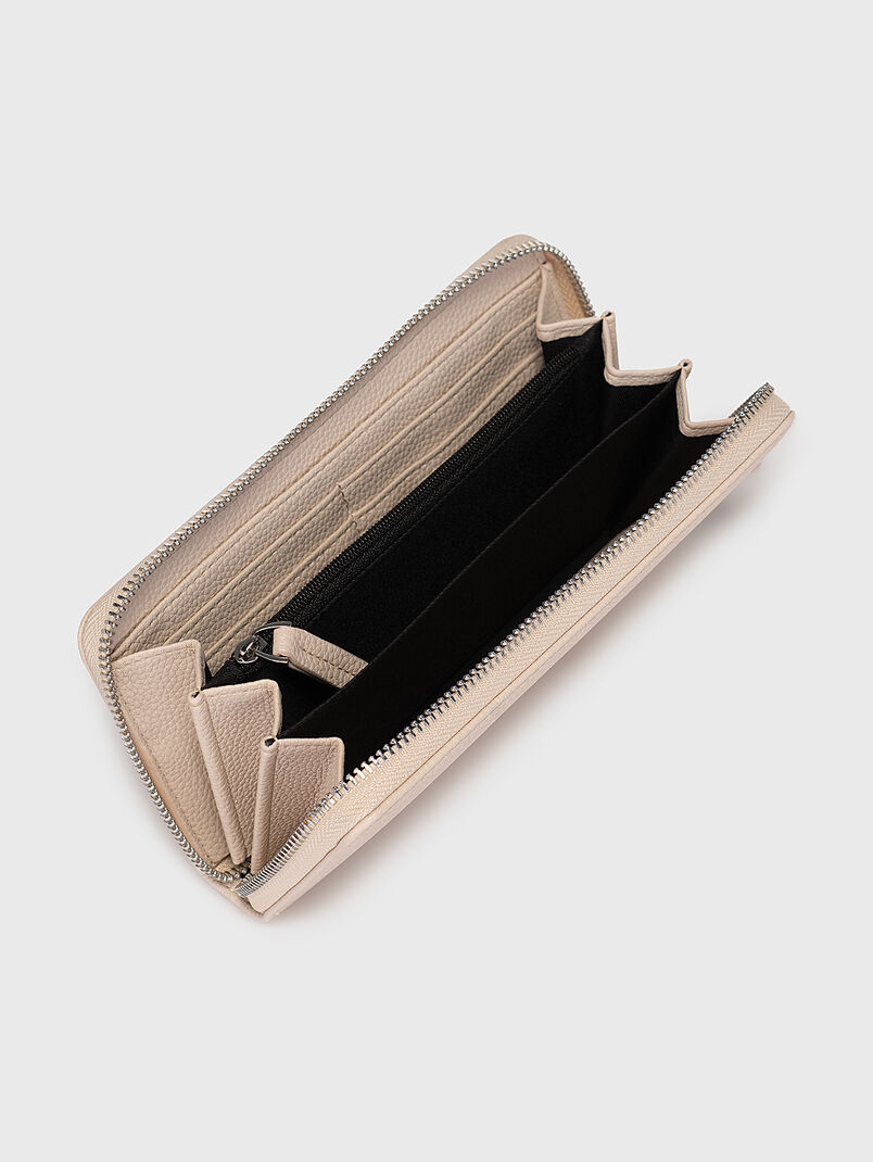 Wallet with grained texture and logo - 3