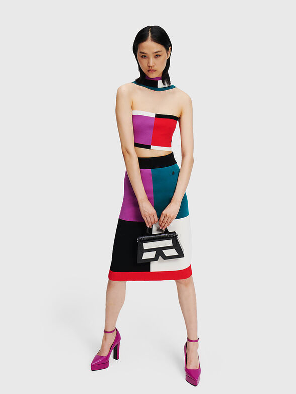 Top with color-block effect  - 2