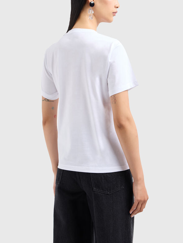 T-shirt with appliquéd rhinestones - 3