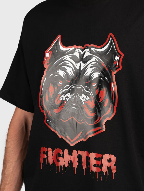 Black oversized T-shirt - 4