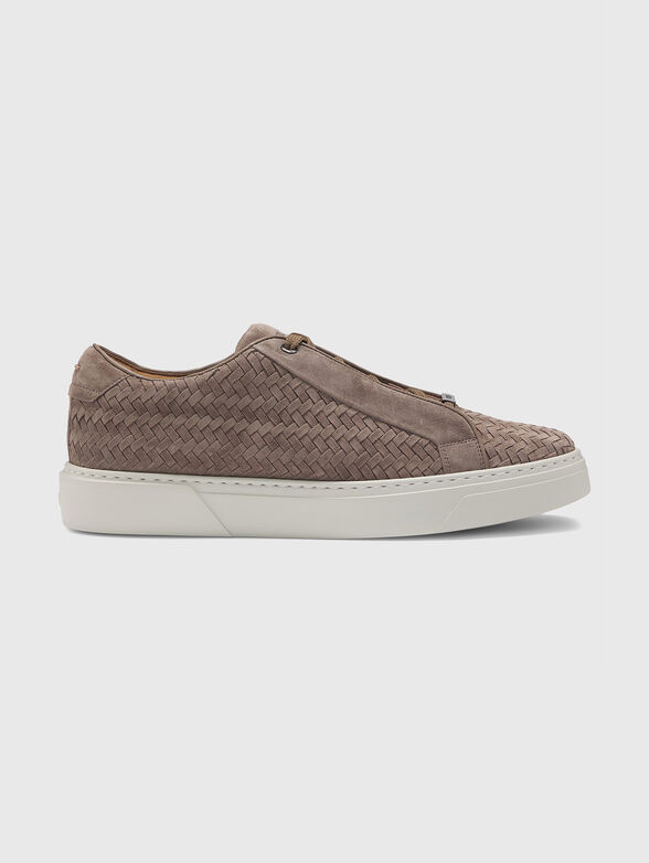 GARY woven-suede sneakers  - 1