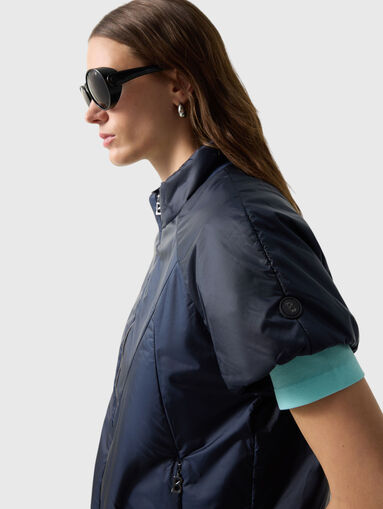 BRITANY-1 Sleeveless transition jacket in dark blue - 5