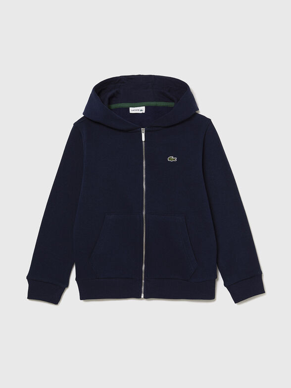 Unisex hooded sweatshirt with zip - 1