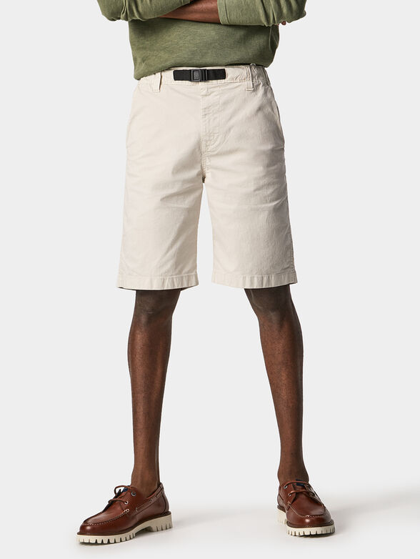 OWEN cotton shorts in green color - 1