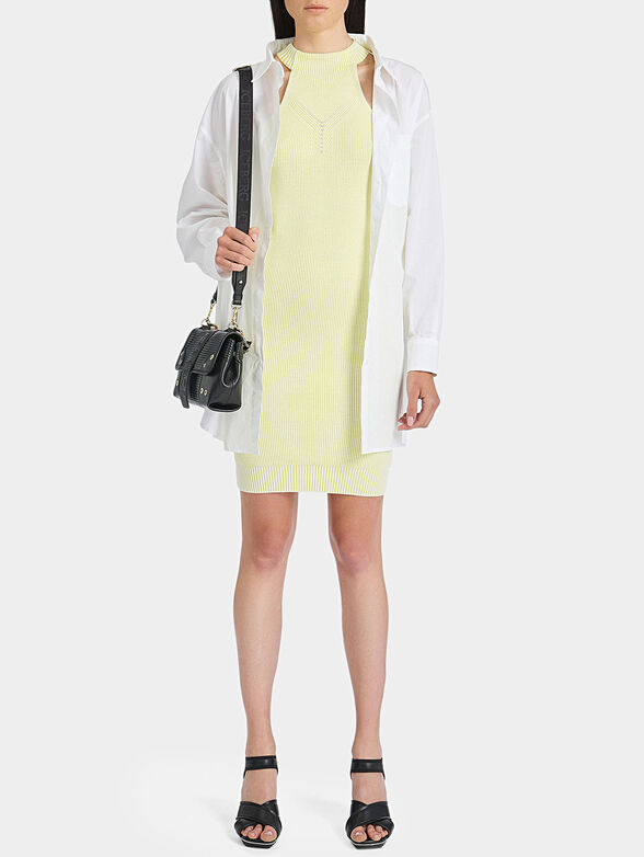 Knitted dress with embroidered logo on the back - 4