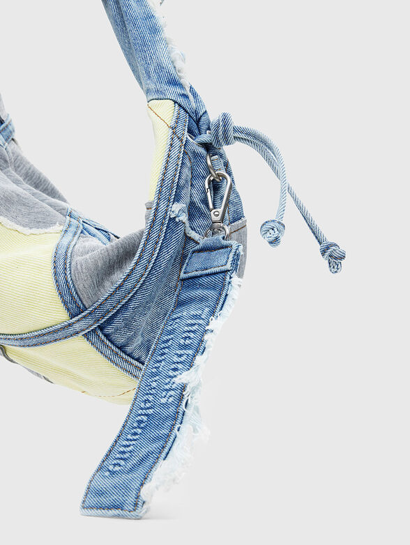 Patchwork denim bag - 5