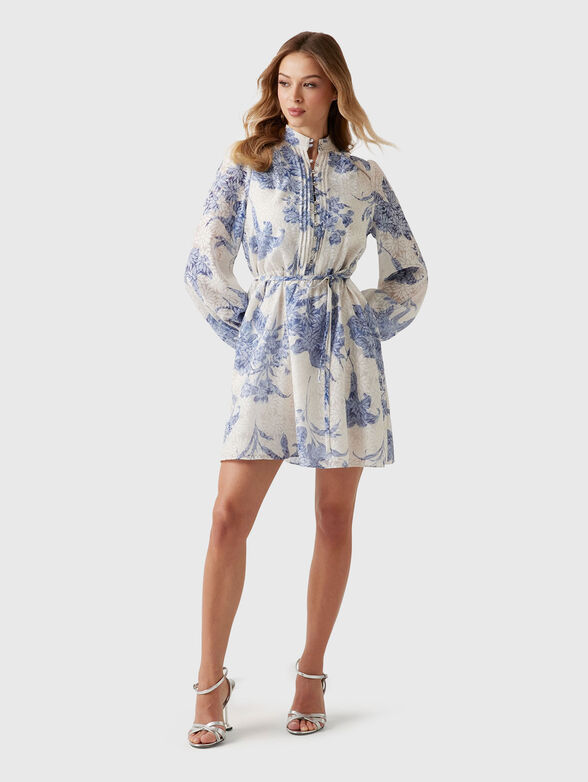 ADLAIDE flare mini dress with print - 3