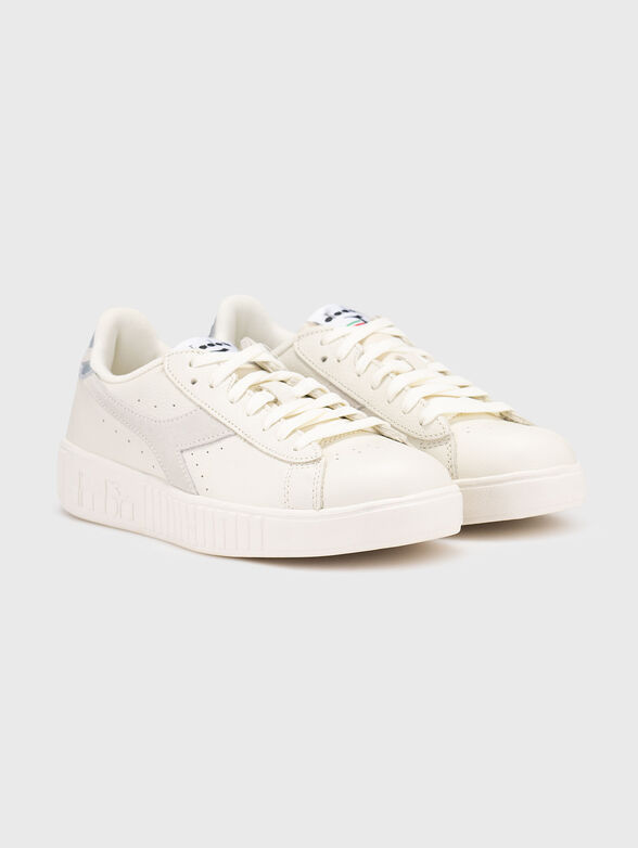 GAME STEP beige sports shoes with logo accent - 2