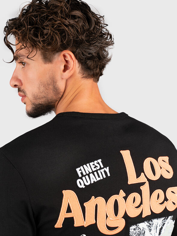 LOS ANGELES cotton T-shirt with embroidery - 3