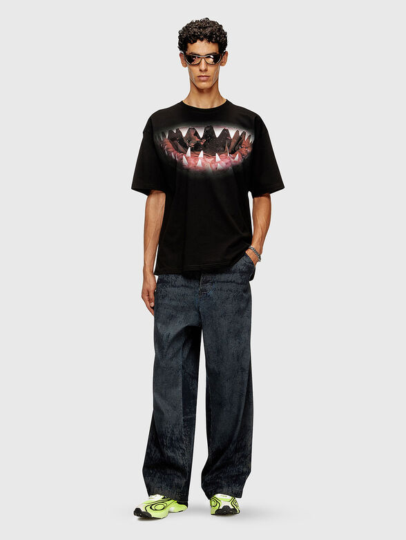 T-BOXT-T21 oversized T-shirt with accent print - 2