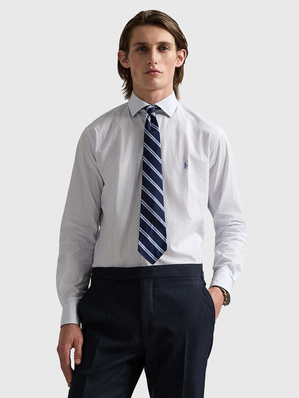 Printed cotton poplin shirt - 1