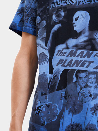 T-shirt in blue color - 5