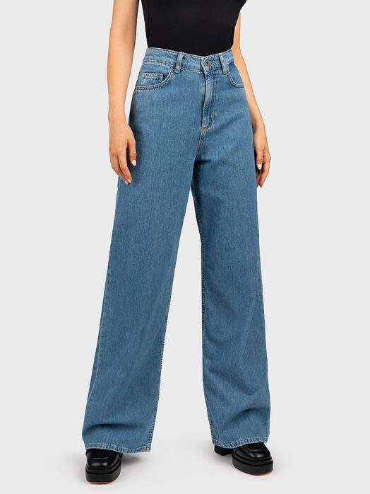 High waist flare jeans