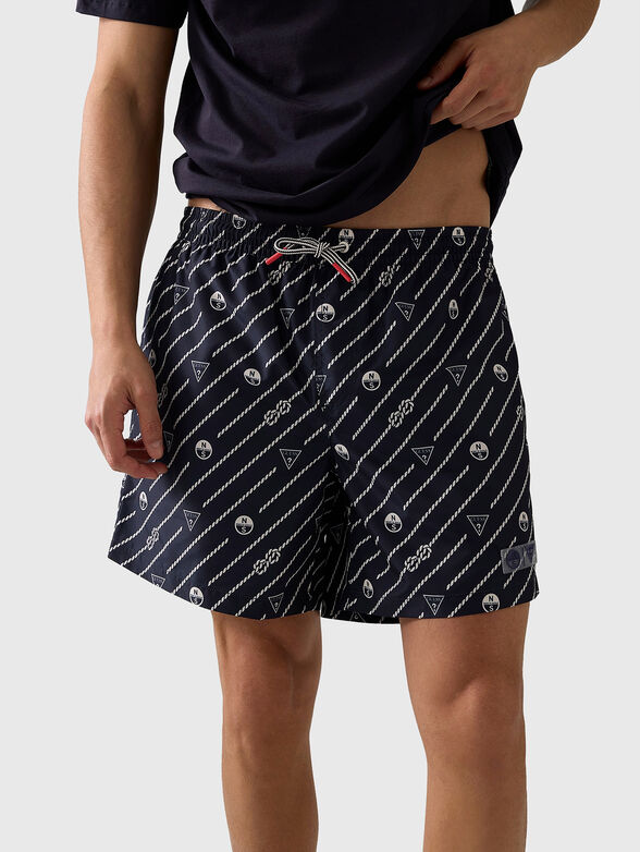Printed beach shorts - 1