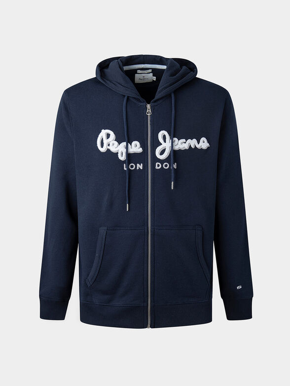 LAMONTY blue sweatshirt with zip - 1