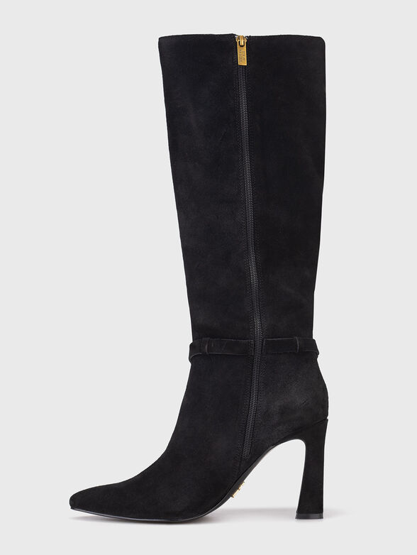 Beige suede boots - 4