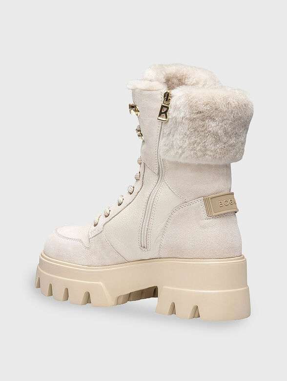 SAPPORO 3 boots in leather and wool - 2