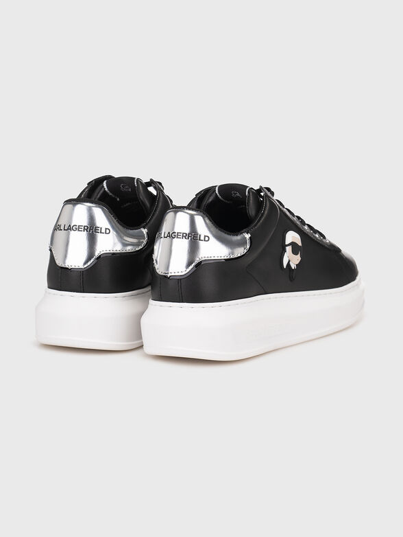 KAPRI leather sneakers with accent logo - 3