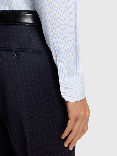 Striped slim-slim shirt - 5