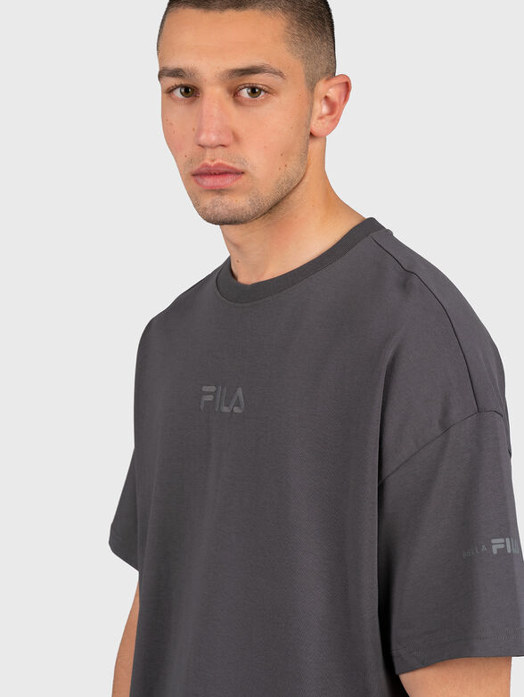 JADEN beige oversized T-shirt - 4