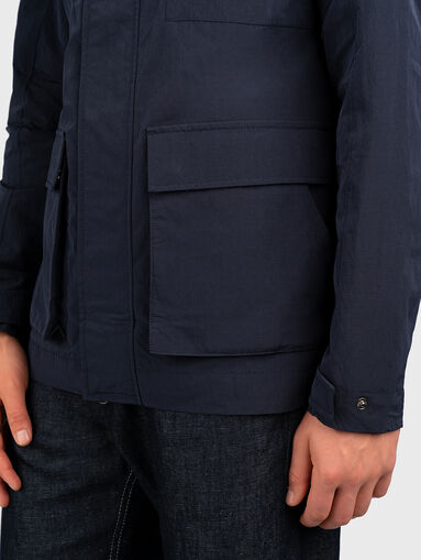 Dark blue jacket with logo detail - 3