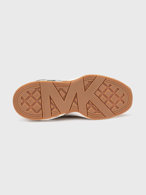 Leather sports shoes with logo - 5