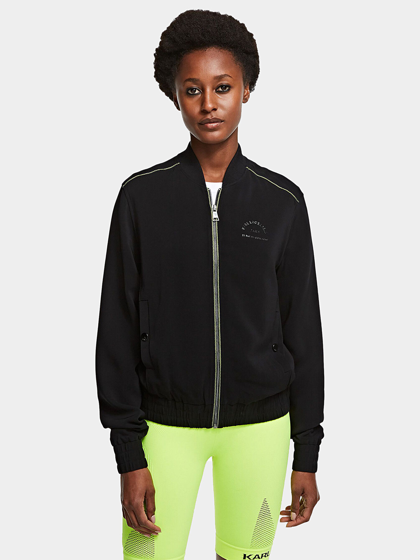 Bomber jacket striped shop