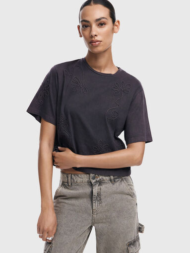 BAHO T-shirt with floral details - 4