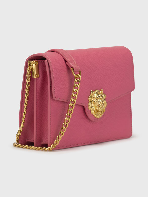 Beige crossbody bag with golden accent  - 4