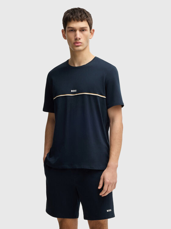 Тениска UNIQUE в тъмносин цвят - 1