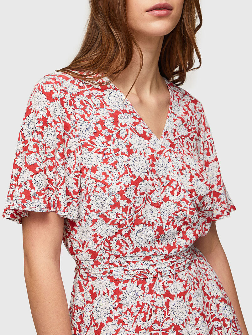 BERYL dress with accent sleeves - 3